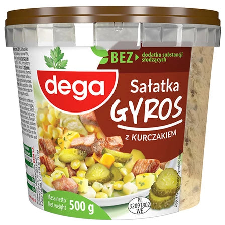 DEGA Sałatka gyros z kurczakiem 500 g