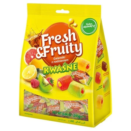 WAWEL Fresh & Fruity Galaretki z nadzieniem kwaśne 245 g