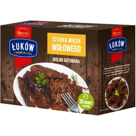 ŁUKÓW Sztuka mięsa wołowego wolno gotowana (porcja ok. 720-1100g) 1 kg