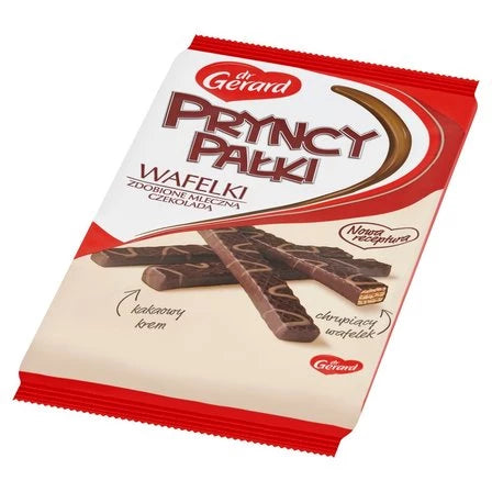 DR GERARD PryncyPałki Wafelki zdobione mleczną czekoladą 200 g