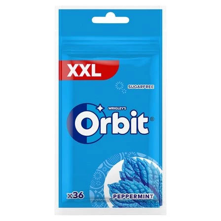 ORBIT XXL Peppermint Bezcukrowa guma do żucia (36 sztuk) 50 g