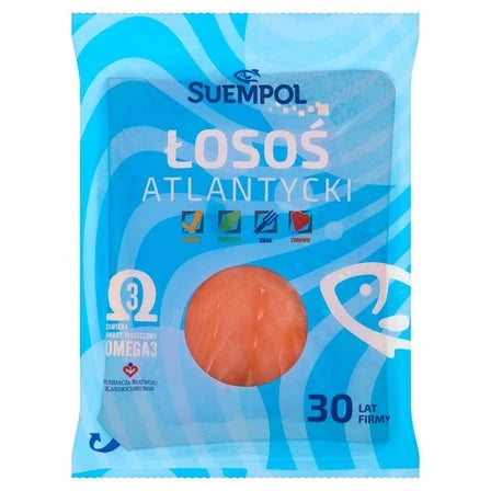 SUEMPOL Łosoś atlantycki wędzony plastrowany 200 g