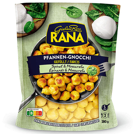 RANA Świeże gnocchi ze szpinakiem i mozarellą na patelnię 280 g