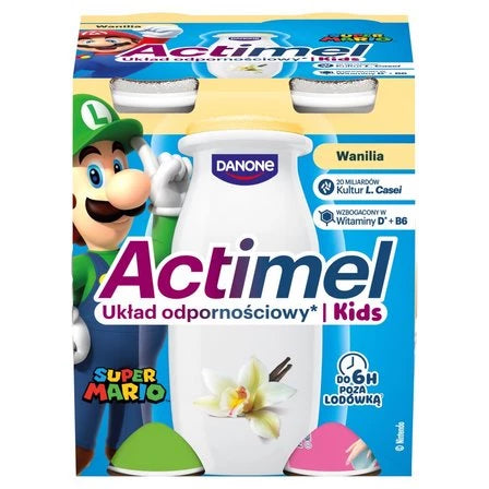 ACTIMEL Kids Napój jogurtowy o smaku waniliowym (4 x 100 g) 400 g