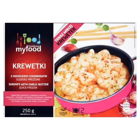 MYFOOD Krewetki z masełkiem czosnkowym 250 g