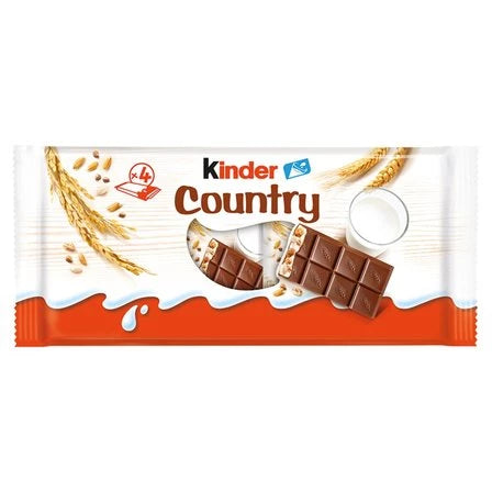 KINDER Country Czekolada mleczna z nadzieniem mlecznym i zbożami (4 sztuki) 94 g