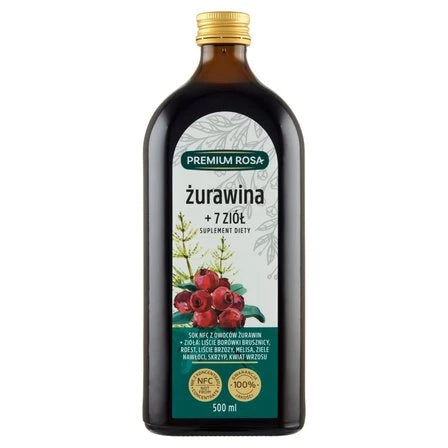 PREMIUM ROSA Sok żurawina + 7 ziół 500 ml