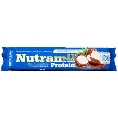OLIMP Nutramil Complex Protein Baton wysokobiałkowy smak kokos 60 g