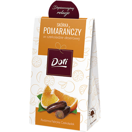 DOTI Skórka pomarańczy w czekoladzie deserowej 100 g