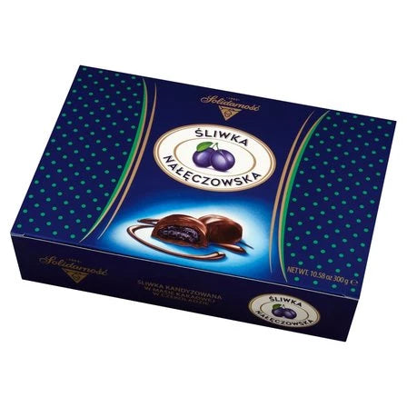 SOLIDARNOŚĆ Śliwka Nałęczowska w czekoladzie Bombonierka 300 g