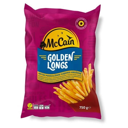 MC CAIN Golden Longs Frytki podsmażone głęboko mrożona 750 g