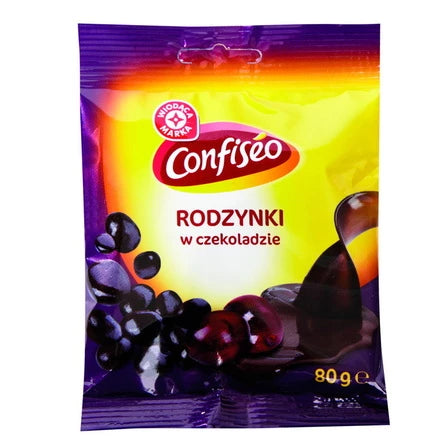 WODĄCA MARKA Rodzynki w czekoladzie 80 g