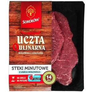 SOKOŁÓW Uczta Qulinarna Steki minutowe z udźca wołowego 1 kg