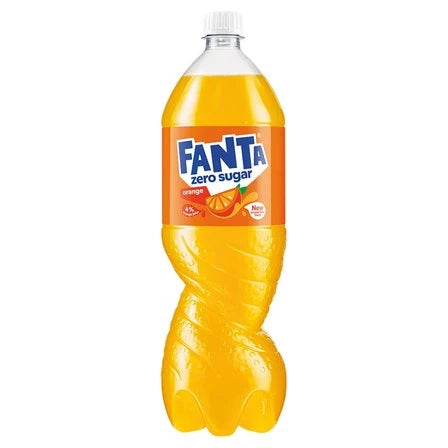 FANTA Zero Sugar Napój gazowany o smaku pomarańczowym 1.5 L