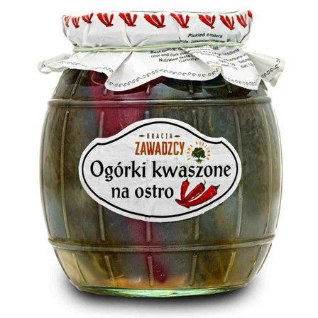 BRACIA ZAWADZCY Ogórki kwaszone na ostro 450 g