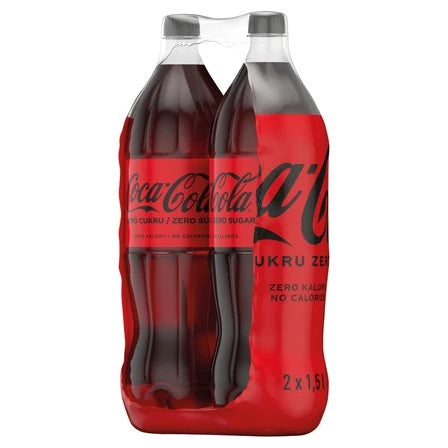 COCA-COLA zero Napój gazowany (2 x 1,5L) 3 L