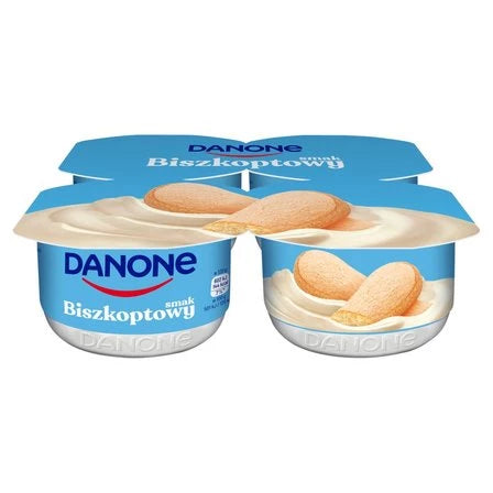 DANONE Jogurt kremowy smak biszkoptowy (4 x 120 g) 480 g