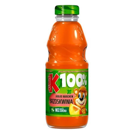 KUBUŚ 100% Sok jabłko marchew brzoskwinia 300 ml