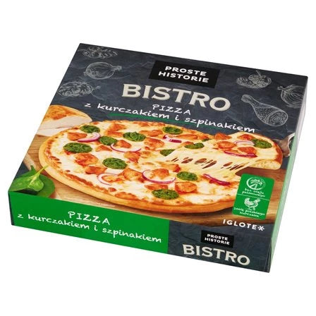 PROSTE HISTORIE Bistro Pizza z kurczakiem i szpinakiem 435 g