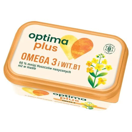 OPTIMA Plus Margaryna roślinna o zawartości trzech czwartych tłuszczu 400 g