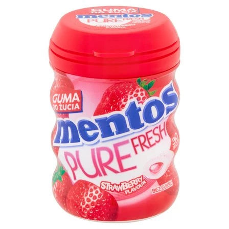 MENTOS Pure Fresh Strawberry Guma do żucia bez cukru (30 szt.) 60 g