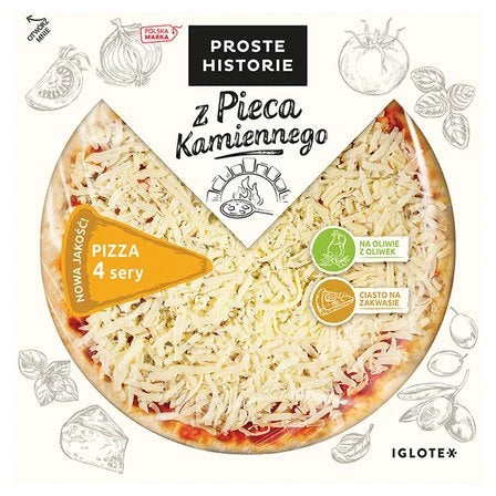 PROSTE HISTORIE Z Pieca Kamiennego Pizza 4 sery 370 g