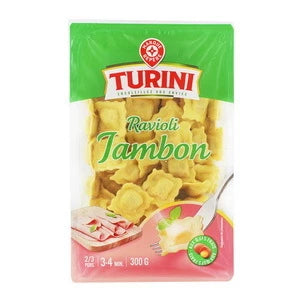 WIODĄCA MARKA Turini Świeże pierożki ravioli jambon z szynką 300 g