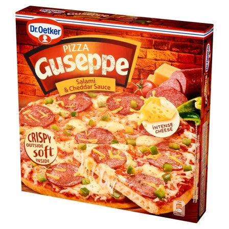 DR. OETKER Guseppe Pizza z salami i sosem cheddar 418 g