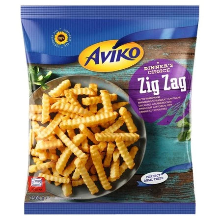 AVIKO Zig Zag Frytki karbowane do piekarnika 2.5 kg