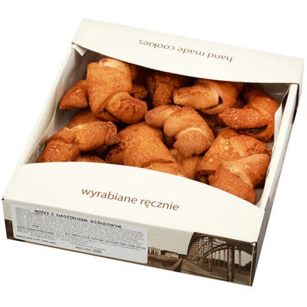 CIASTECZKA Z KRAKOWA Rożki z nadzieniem wiśniowym 400 g