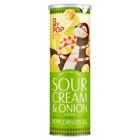 O MY POP Popcorn o smaku śmietanowo-cebulowym 70 g